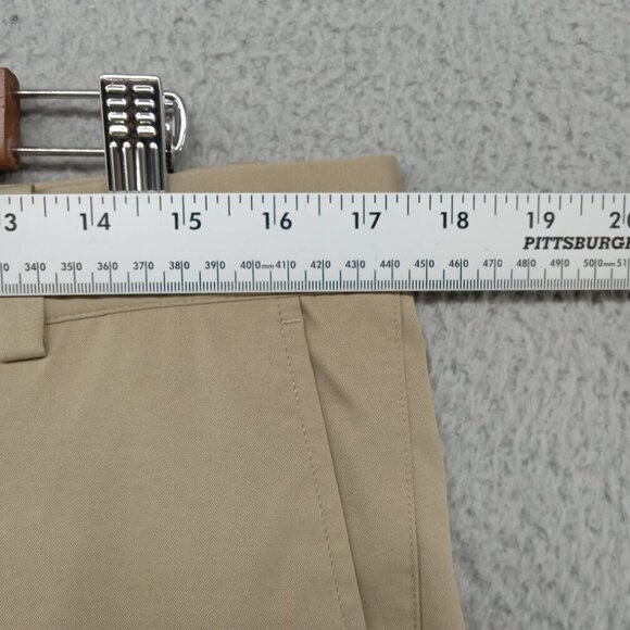 Nike Golf Pants Mens 34x32 Beige Khaki‎ Flat Front Performance Dri-Fit Light - Picture 2 of 9